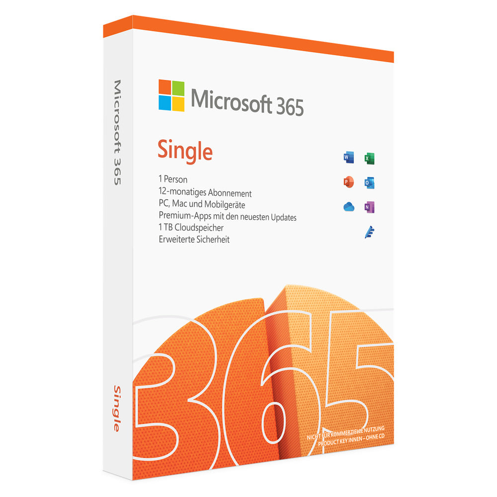 Microsoft 365 Single - 1 user - 1 year - PC/MAC